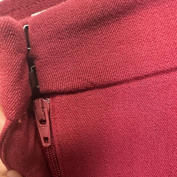 J Jill Pants Womens 18 Red Cropped Premium Bi Stretch High‎ Rise Casual Cotton - Picture 2 of 10